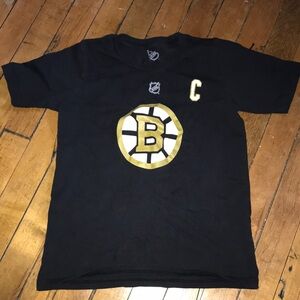 Boston Bruins NHL Black and Gold Kids Short Sleeve Tee